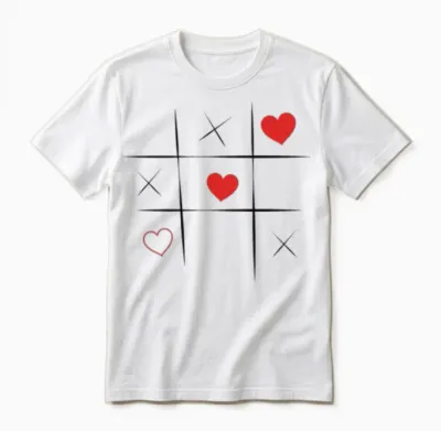 Bestseller Heart Game Unisex T-Shirt - White