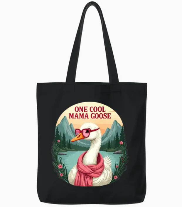 Special Mother's Day Gift for Moms, Grandmas, Tote Bags in Black