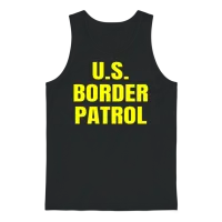 Us Border Patrol Gift Thin Green Line for Men Unisex Tank Top - Black – 1