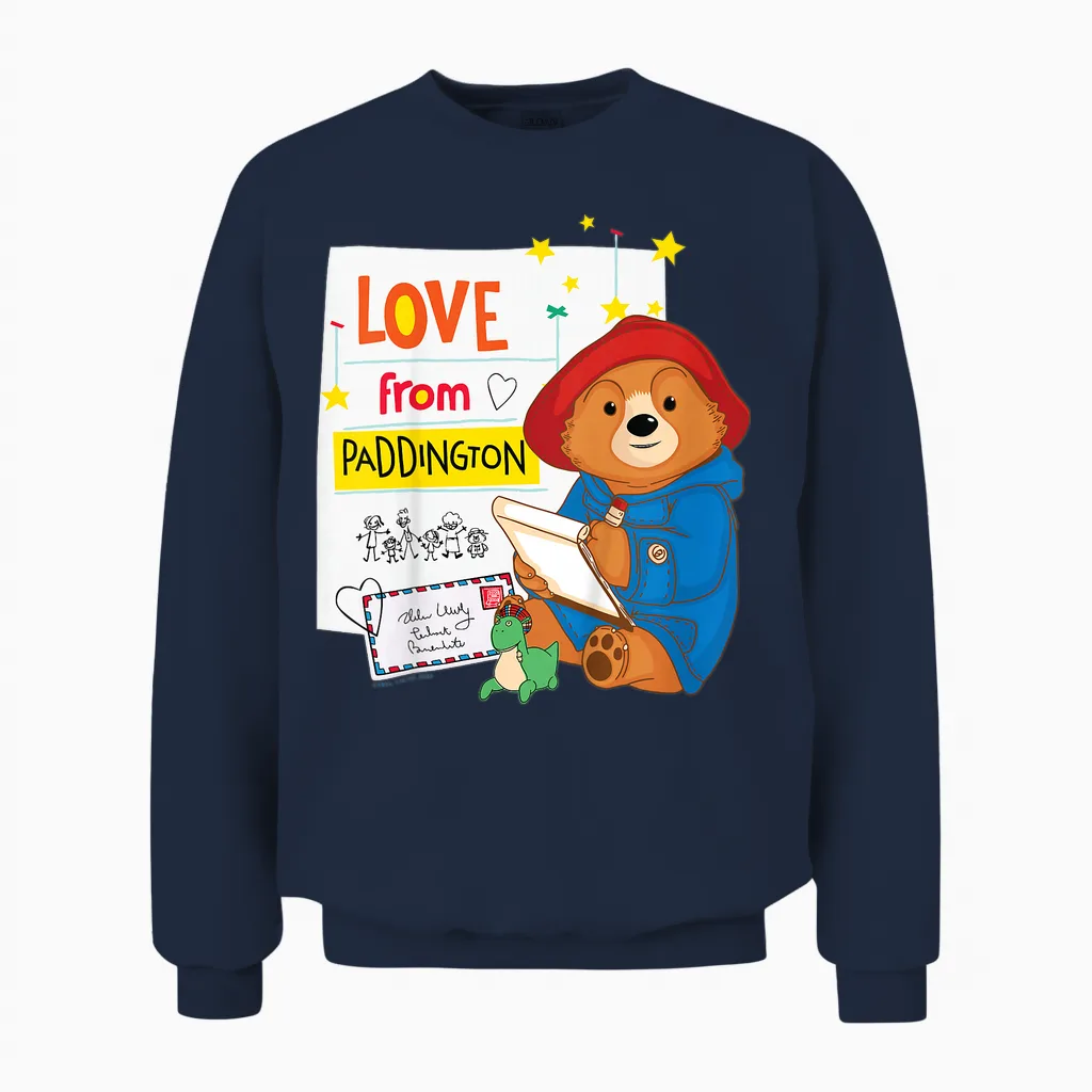 The Adventures of Paddington Bear Letters Unisex Sweatshirt in Navy
