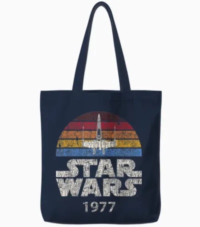 Star Wars X-Wing Trip 1977 Tote Bags - Navy