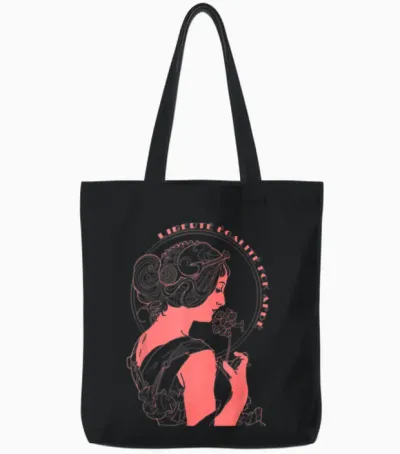 Liberte, Egalite, Fck Afde T-Shirt, Black Tote Bags - Black