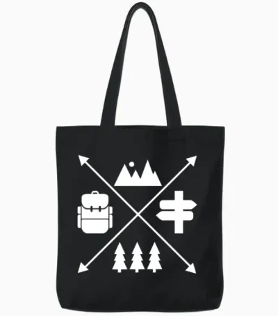 Hiking Tote Bags - Black