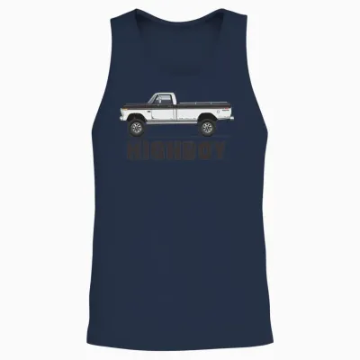 Higboy Raven Black Unisex Tank Top - Navy