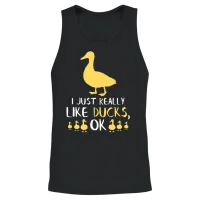 Funny Duck Gifts Funny Bird Lover Fowl Animal Gift Unisex Tank Top - Black – 2