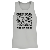 Funny Chemical Engineer — Engineers Unisex Tank Top - Ash – 2