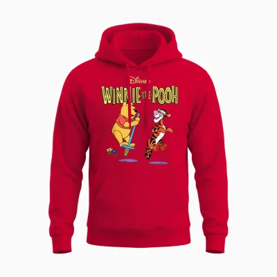 Disney Winnie the Pooh and Tigger Bouncing Friends Unisex Hoodie - Red