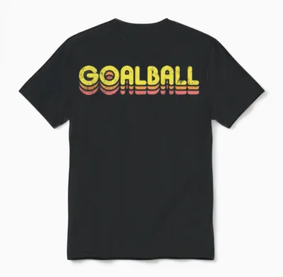 Retro Goalball Unisex T-Shirt - Black