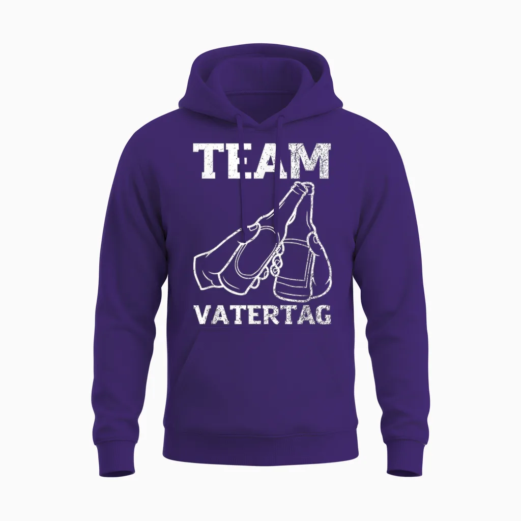 Team Vatertag Herren Bier Männertag Unisex Hoodie in Purple