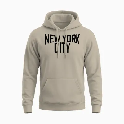 New York City Shirt Damen Herren Cool Manhattan Unisex Hoodie - Sand