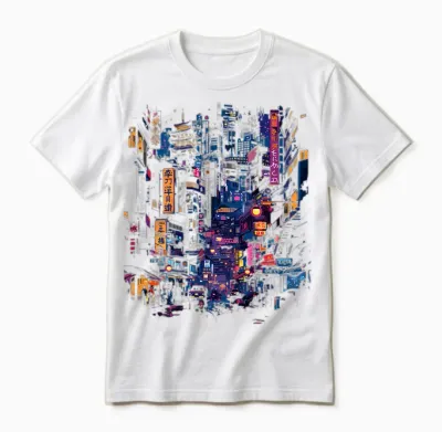 Cyberpunk Printed Back Unisex T-Shirt - White