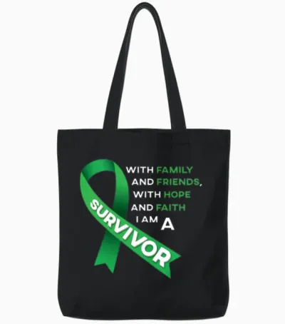 Liver Cancer Awareness Gift Tote Bags - Black