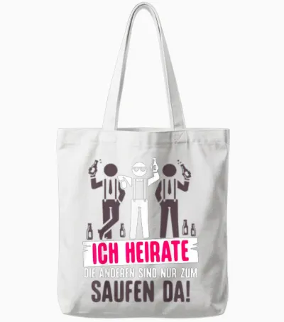 Jga T-Shirt Bräutigam Kostüm Poltern Junggesellenabschied Tote Bags - White