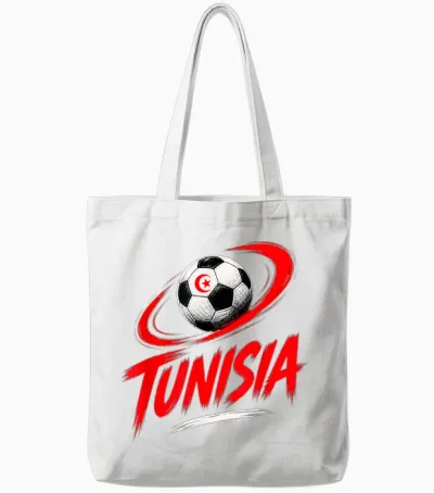 Tunisie Football Vibes été Tote Bags - White