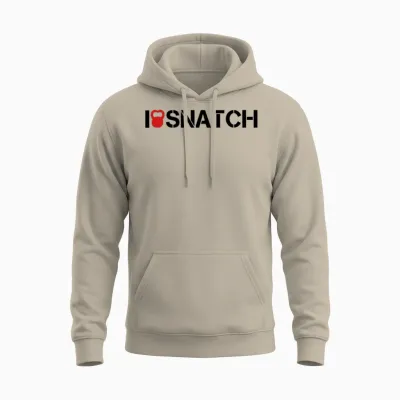 I Love Snatch Unisex Hoodie - Sand