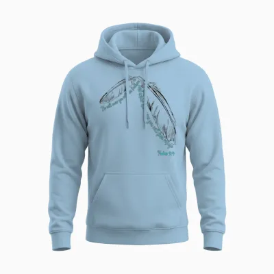 Psalms 91:4 Unisex Hoodie - Light Blue