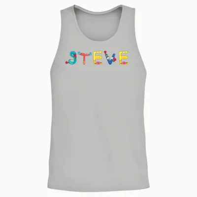 Steve Unisex Tank Top - Ash