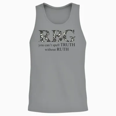 Rbg Lace No Truth Without Ruth Unisex Tank Top - Sport Grey
