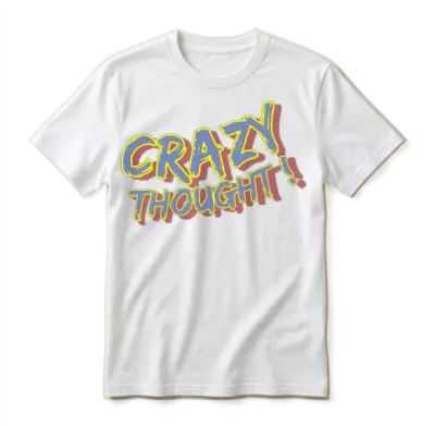 Crazy Thinking 2024 5 3 14 29 28 Unisex T-Shirt - White