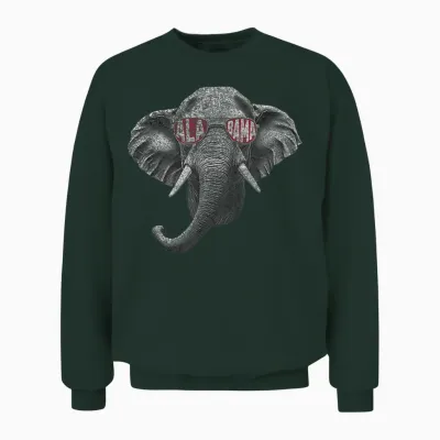 Alabama Elephant Lovers Unisex Sweatshirt - Forest