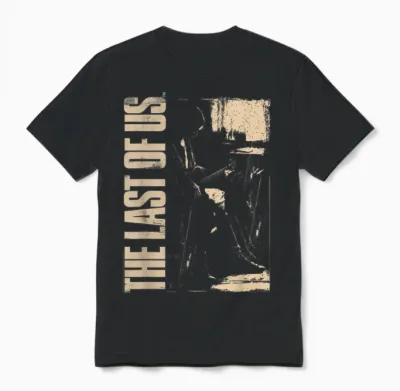 The Last of Us Ellie with Guitar Edgy Video Game Unisex T-Shirt - Black