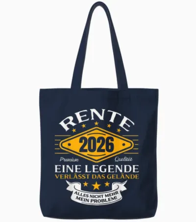 Rentner 2026 Legende Verlässt Das Gelände Ruhestand Tote Bags - Navy