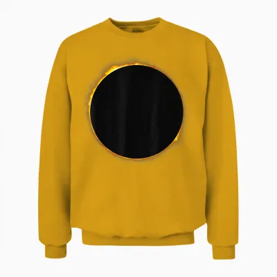 Totale Totalität Der Sonnenfinsternis Unisex Sweatshirt - Gold