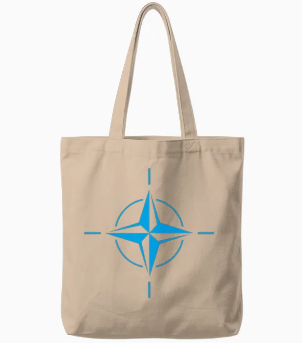 Nato Otan Tote Bags in Natural