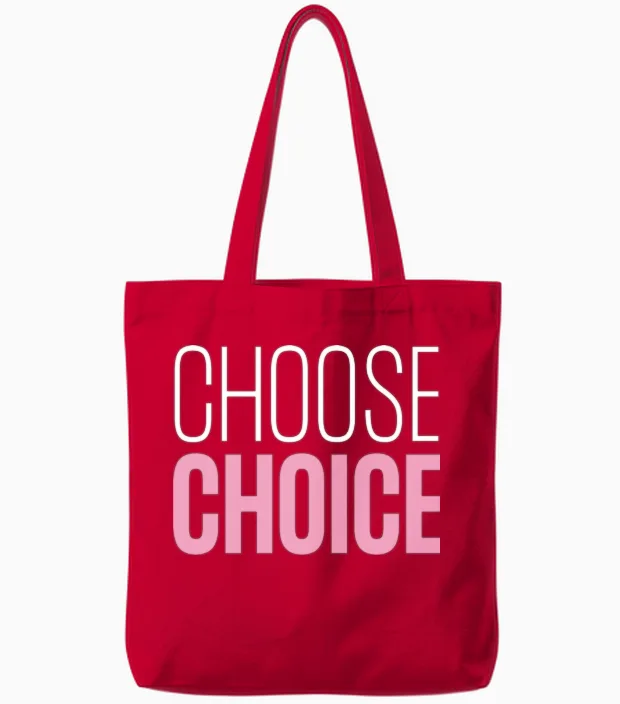 Choose Choice Retro Tote Bags - Red