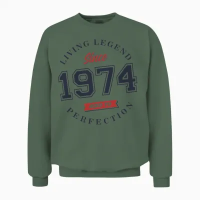 Living Legend 1974 Perfection Unisex Sweatshirt - Military Green