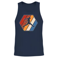 Parkour Retro Unisex Tank Top - Navy – 2