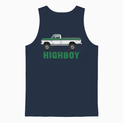 Higboy Seapine Green Unisex Tank Top - Navy