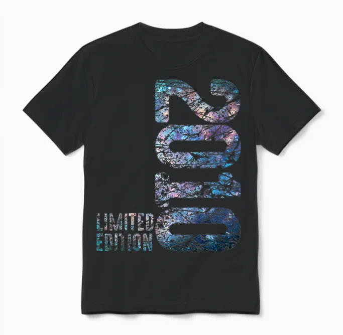 16th Birthday Boy Girl 16 Years 2010 Gift Funny Unisex T-Shirt in Black