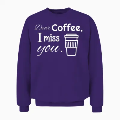 Coffee Funny Unisex Sweatshirt - Purple