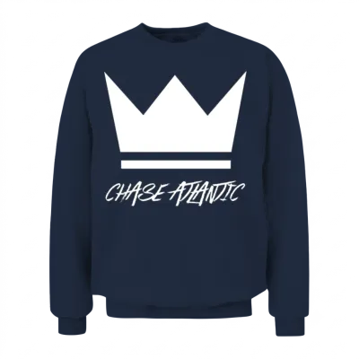 Chase Atlantic Large Crown Unisex Sweatshirt - Navy