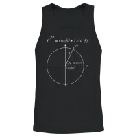 Einheitskreis Eulerische Formel Unisex Tank Top - Black – 2