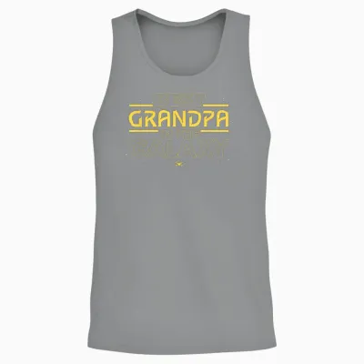Star Wars Best Grandpa in the Galaxy Birthday Father’s Day Unisex Tank Top - Sport Grey
