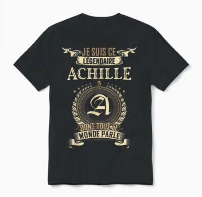 I Am That Legendary Achilles Everyone Talks About T-Shirt, Black, S Unisex T-Shirt - Black