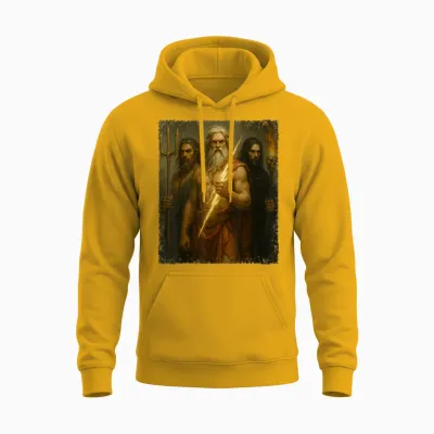 Greek Gods Zeus Poseidon Hades Greek Mythology Unisex Hoodie - Gold