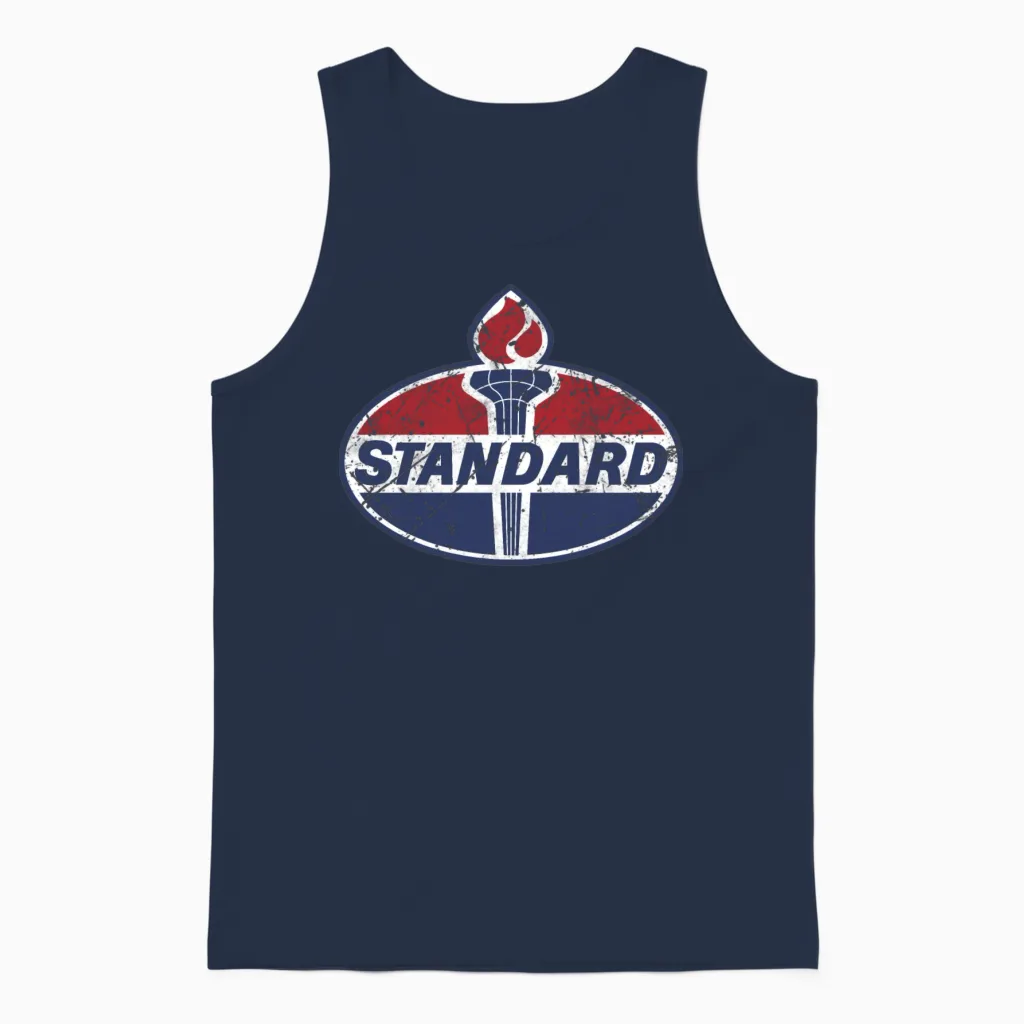 Standard Oil Unisex Tank Top in Navy