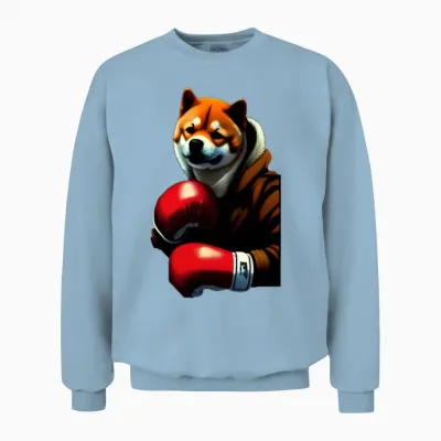 The Shiba Inu Boxer No. 1 Unisex Sweatshirt - Light Blue