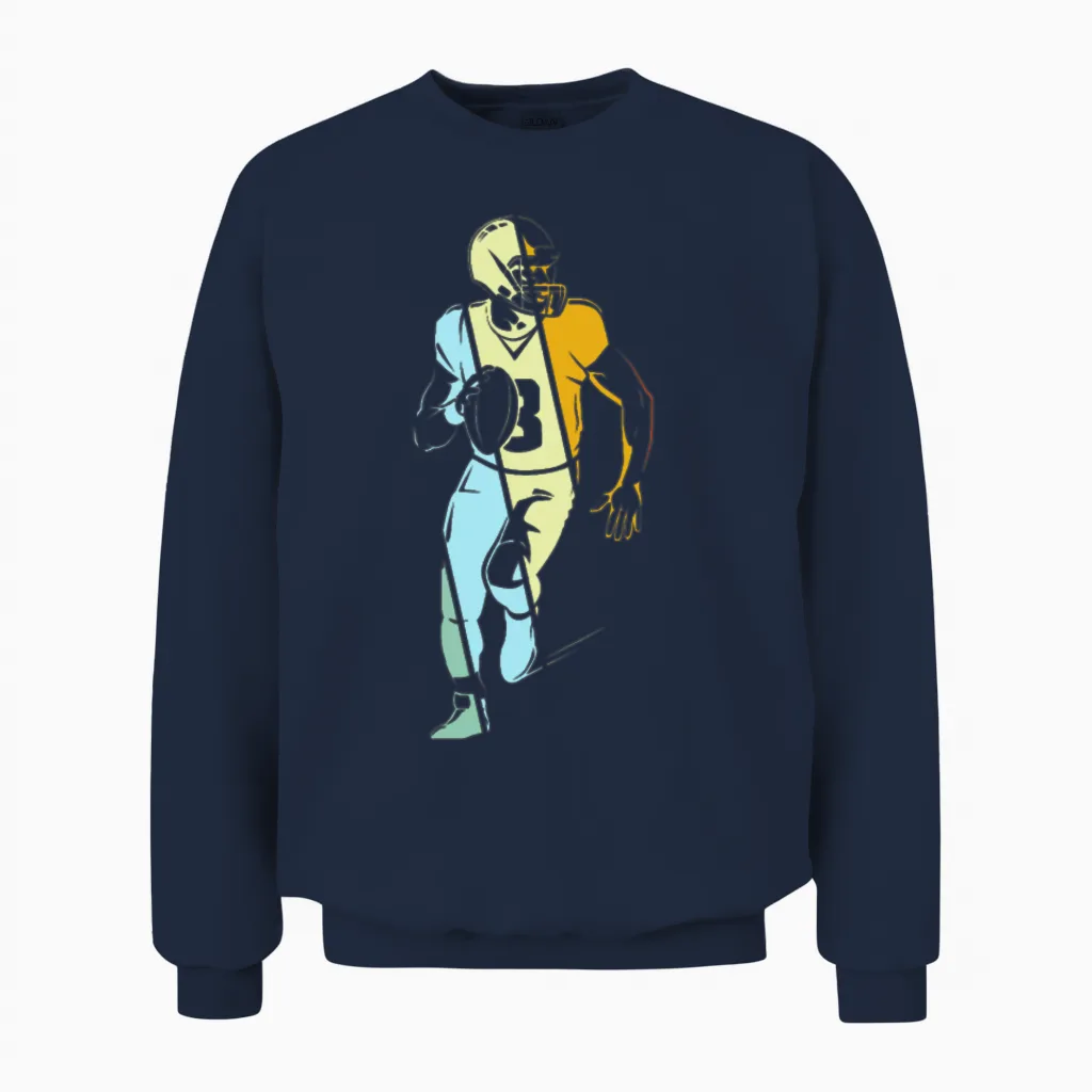 Rugby Retro Unisex Sweatshirt in Navy