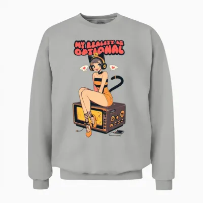 Stay Delusional Babe Unisex Sweatshirt - Ash
