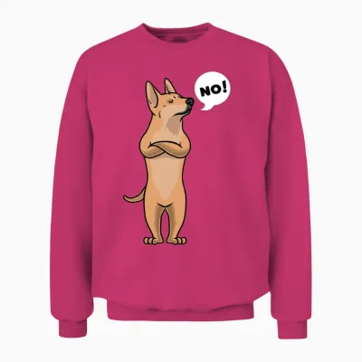 Stubborn Carolina Dog Unisex Sweatshirt - Heliconia