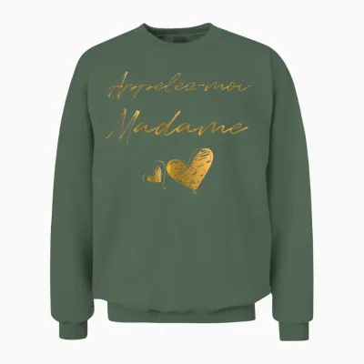Appelez Moi Madame - Future Mariée T-Shirt Mariage T-Shirt Haut De Gamme Unisex Sweatshirt - Military Green