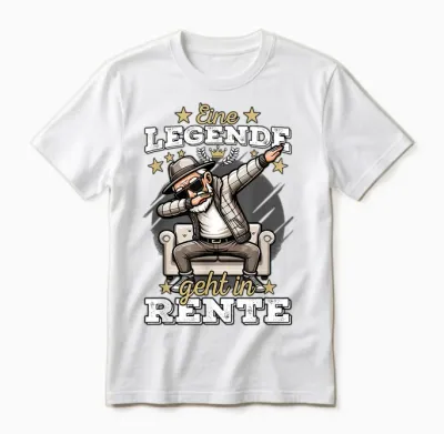 Rente Mann Eine Legende Geht in Rente, Renteneintritt Männer Unisex T-Shirt - White