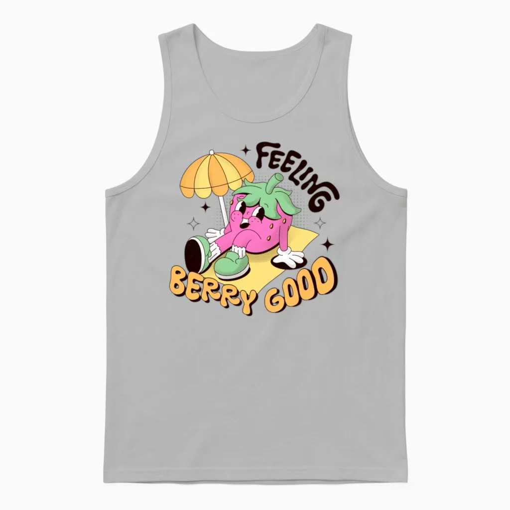 Retro Style Unisex Tank Top in Ash