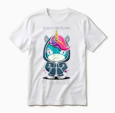 Ich Habe Das Schon Verstanden, Ist Mir Nur Egal! - Einhorn Unisex T-Shirt - White