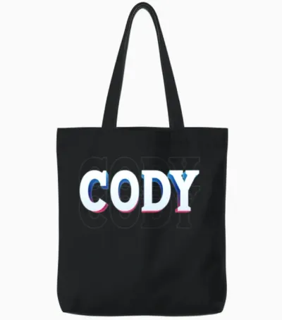 Retro - Cody Tote Bags - Black