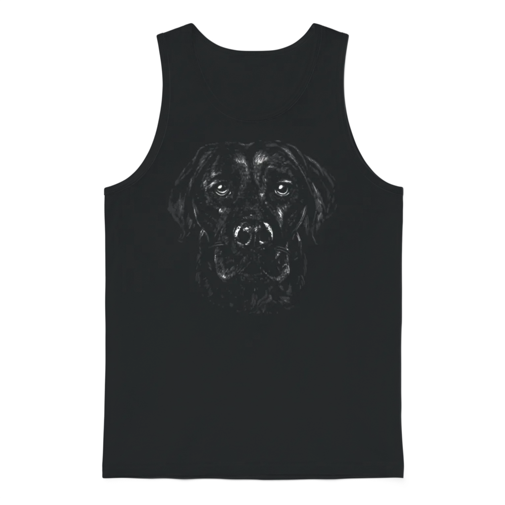 Dog Dogs Dog Lovers Dog Owners Labrador Retrievers Unisex Tank Top - Black